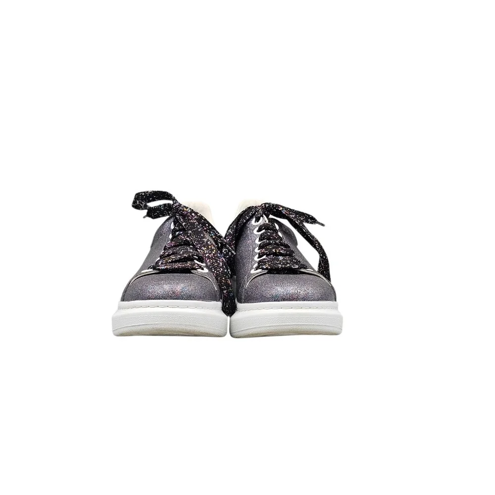 Alexander McQueen Women's Size 40 EU 10 US EUC Purple Glitter Oversized Sneakers